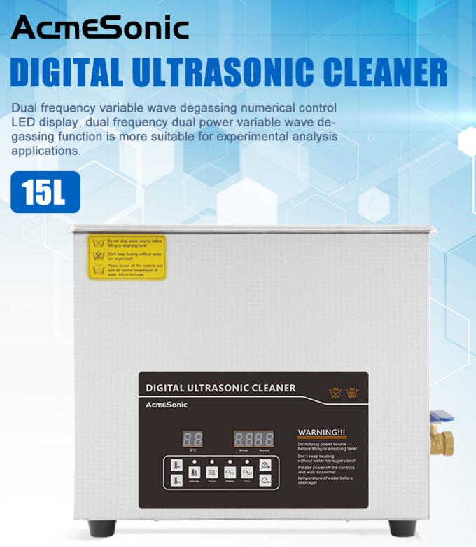 15L Ultrasone wasmachine schoonmaker Dual Frequency Voor fietsketen schoonmaken 0