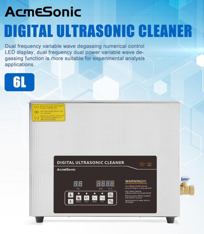 180W Dual Frequency Ultrasonic Cleaner 220V Verstelbare Ultrasonic Cleaner 0