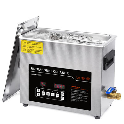 6L Ultrasone onderdelen reiniger SUS 304 Materiaal Lab Ultrasone reiniger